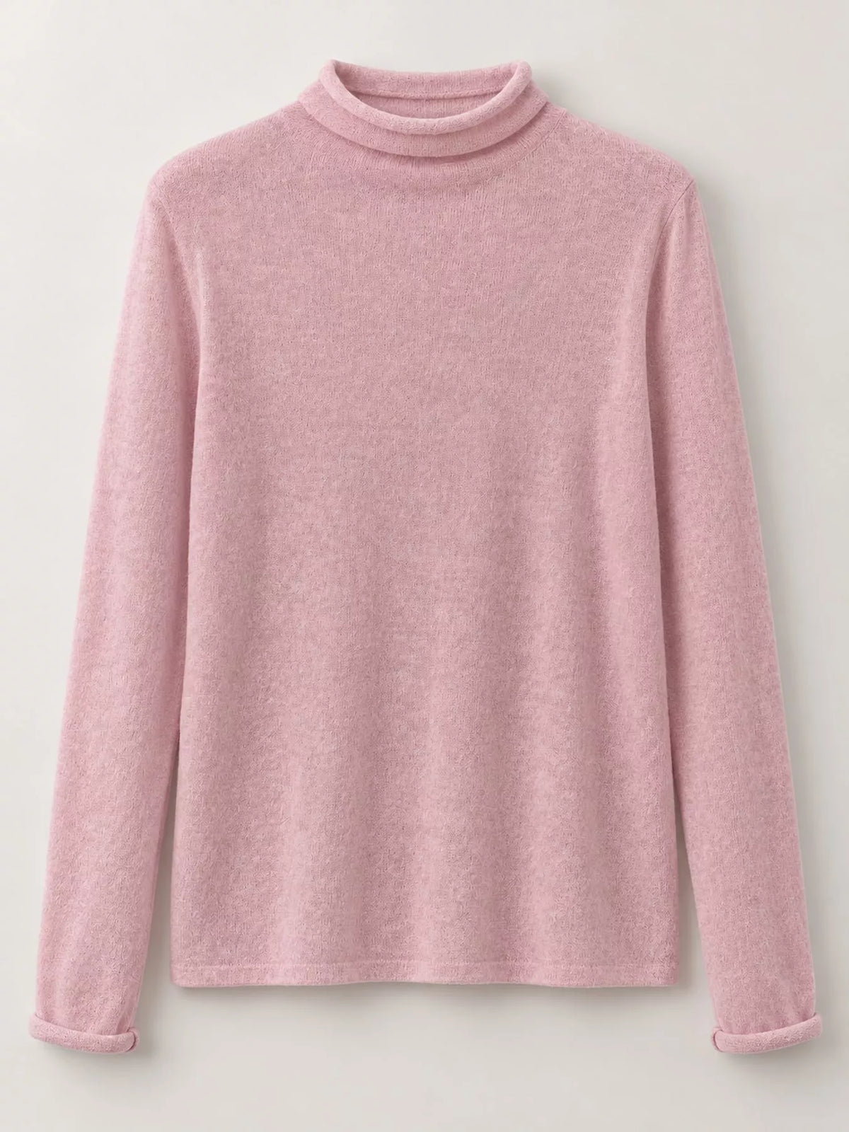 Sheer Turtleneck Knit Top