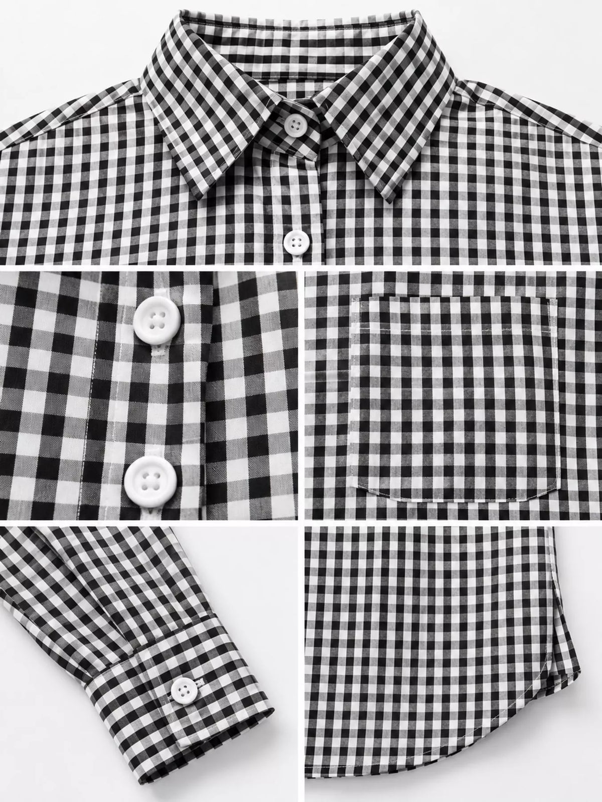 Plus Size Plaid Button-Down Long Sleeve Shirt