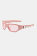 Cat-Eye Sunglasses with Bow Accent