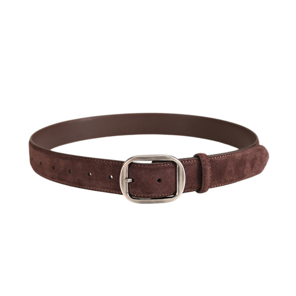Silver Buckle Wide Waist Belt