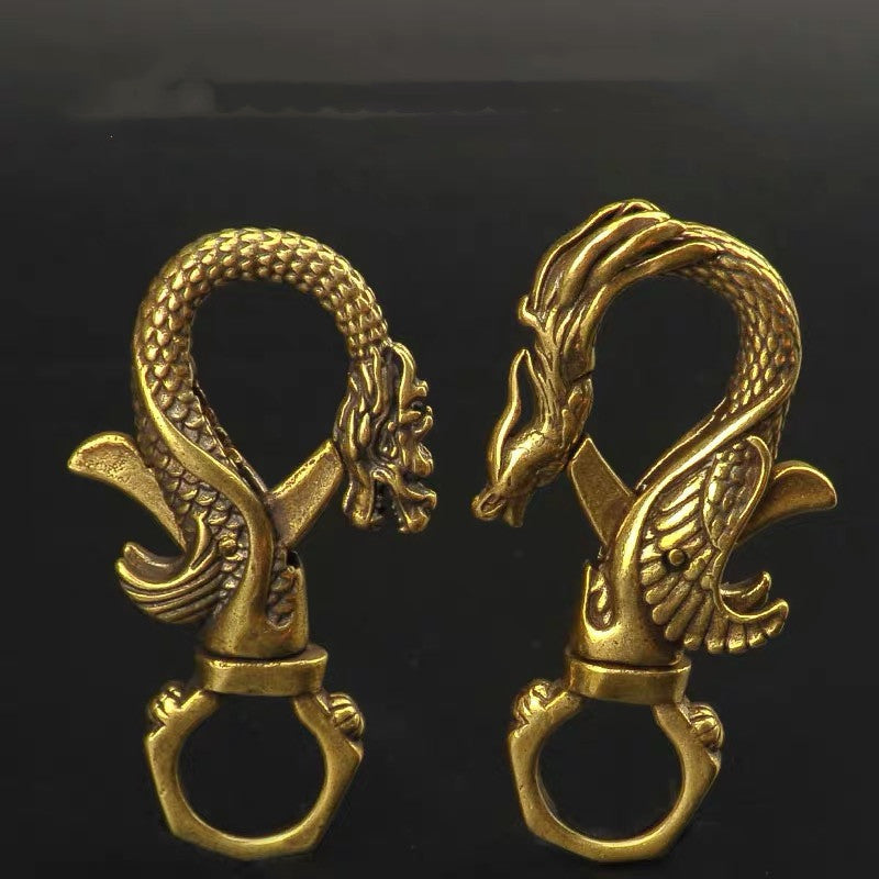 Chinese Style Copper Decoration Pure Copper Faucet Keychain