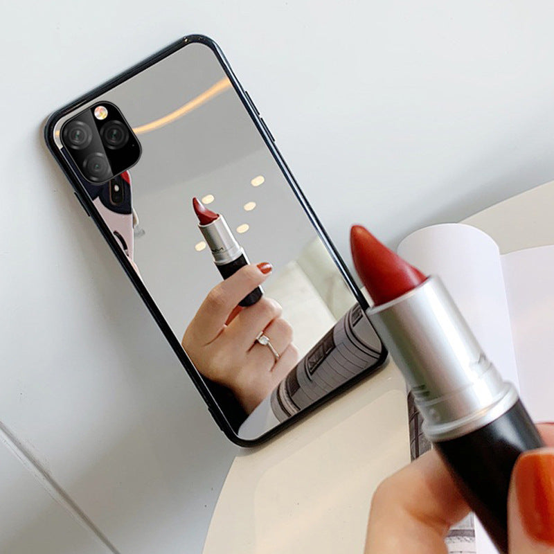 Glass Phone Case Selfie Makeup