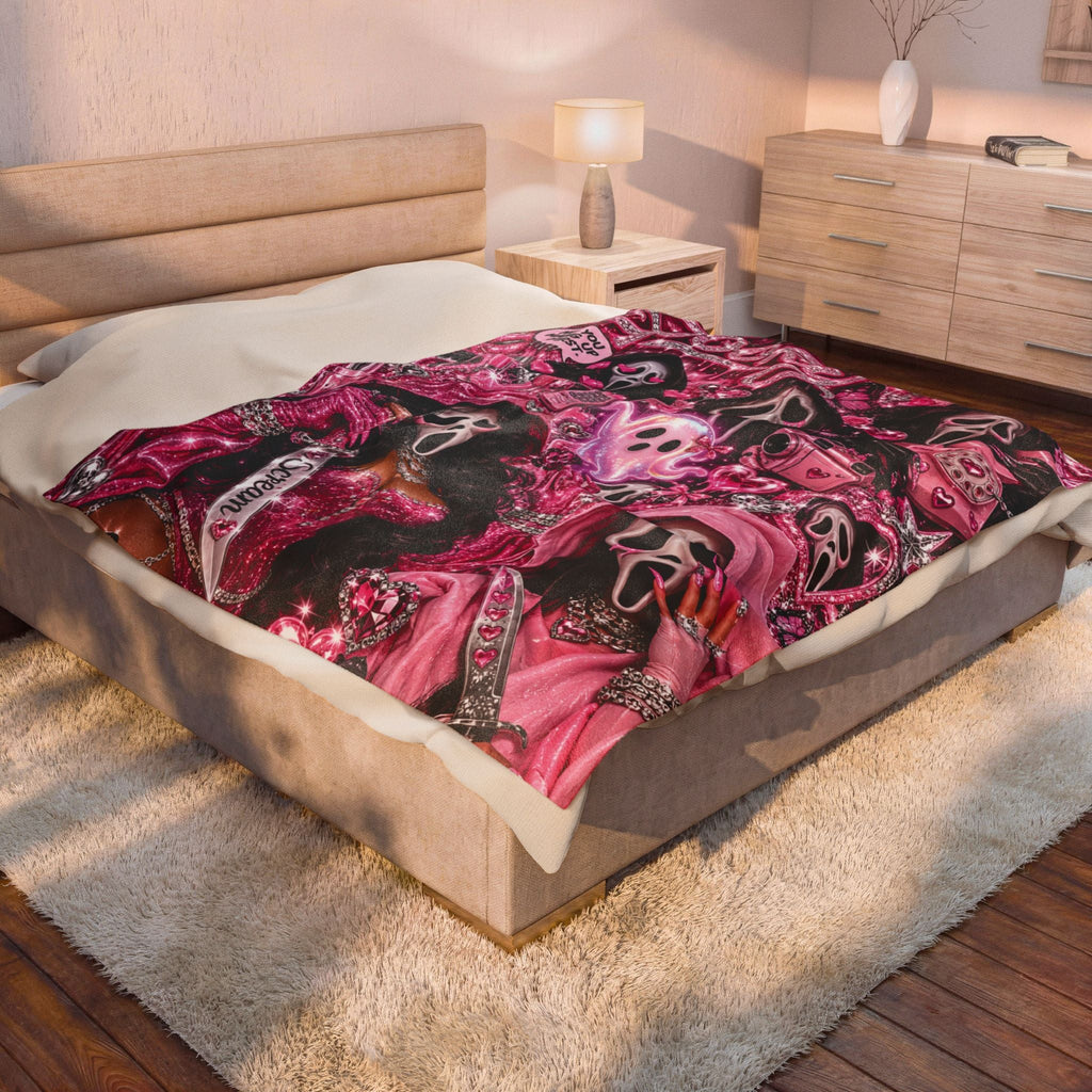 “Spooky” Velveteen Plush Blanket