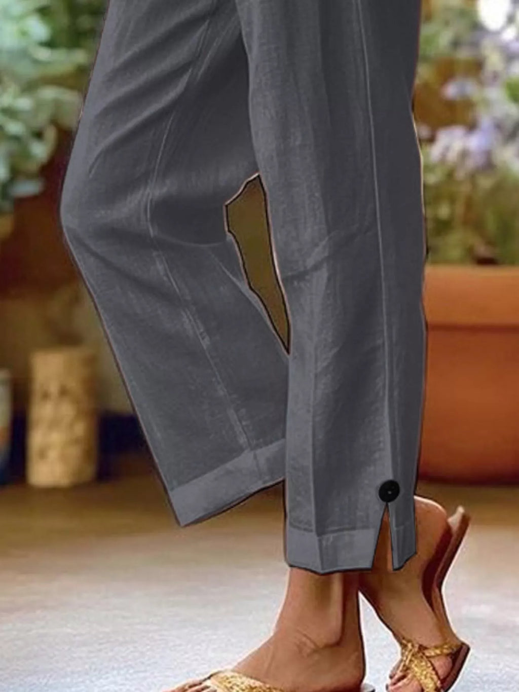 Full Size Casual Wide-Leg Pants Plus Size