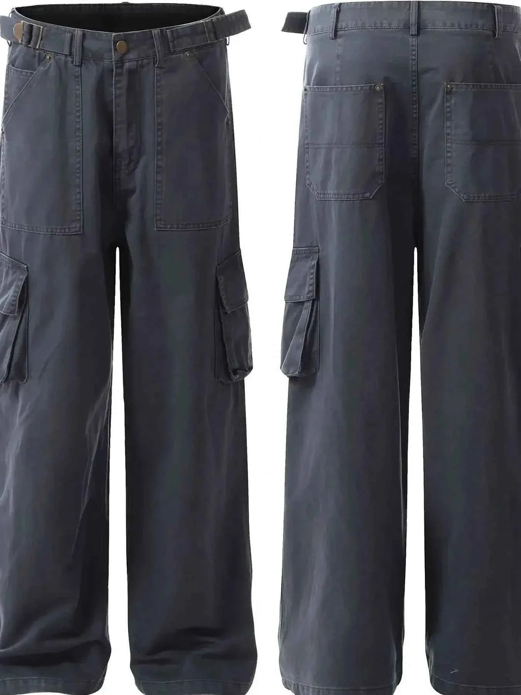 Men's Straight Leg Cargo Pants with Multiple Pockets