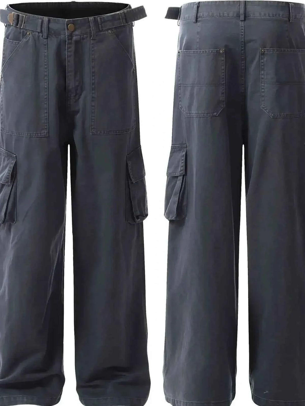 Men's Straight Leg Cargo Pants with Multiple Pockets