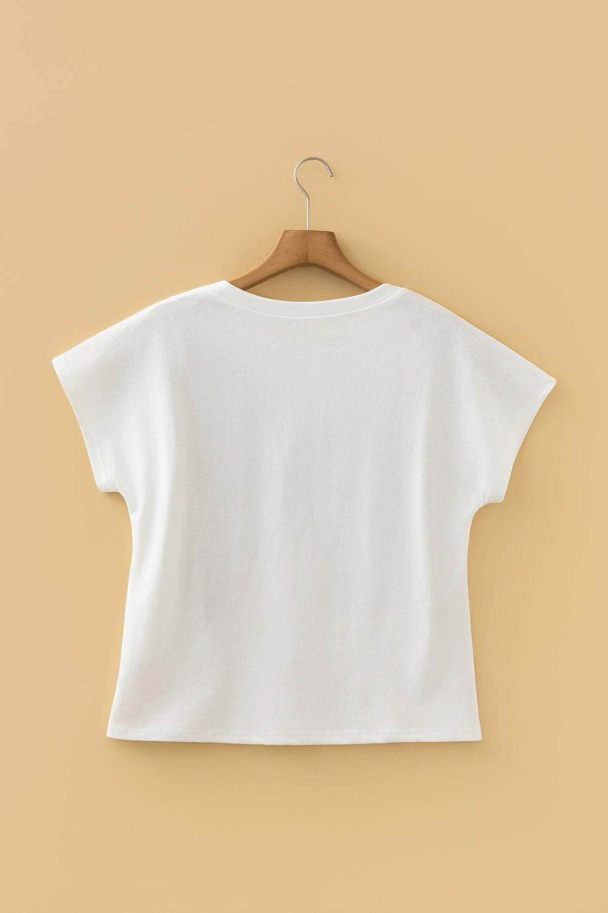 Leopard Bow Embroidered Short Sleeve T-Shirt