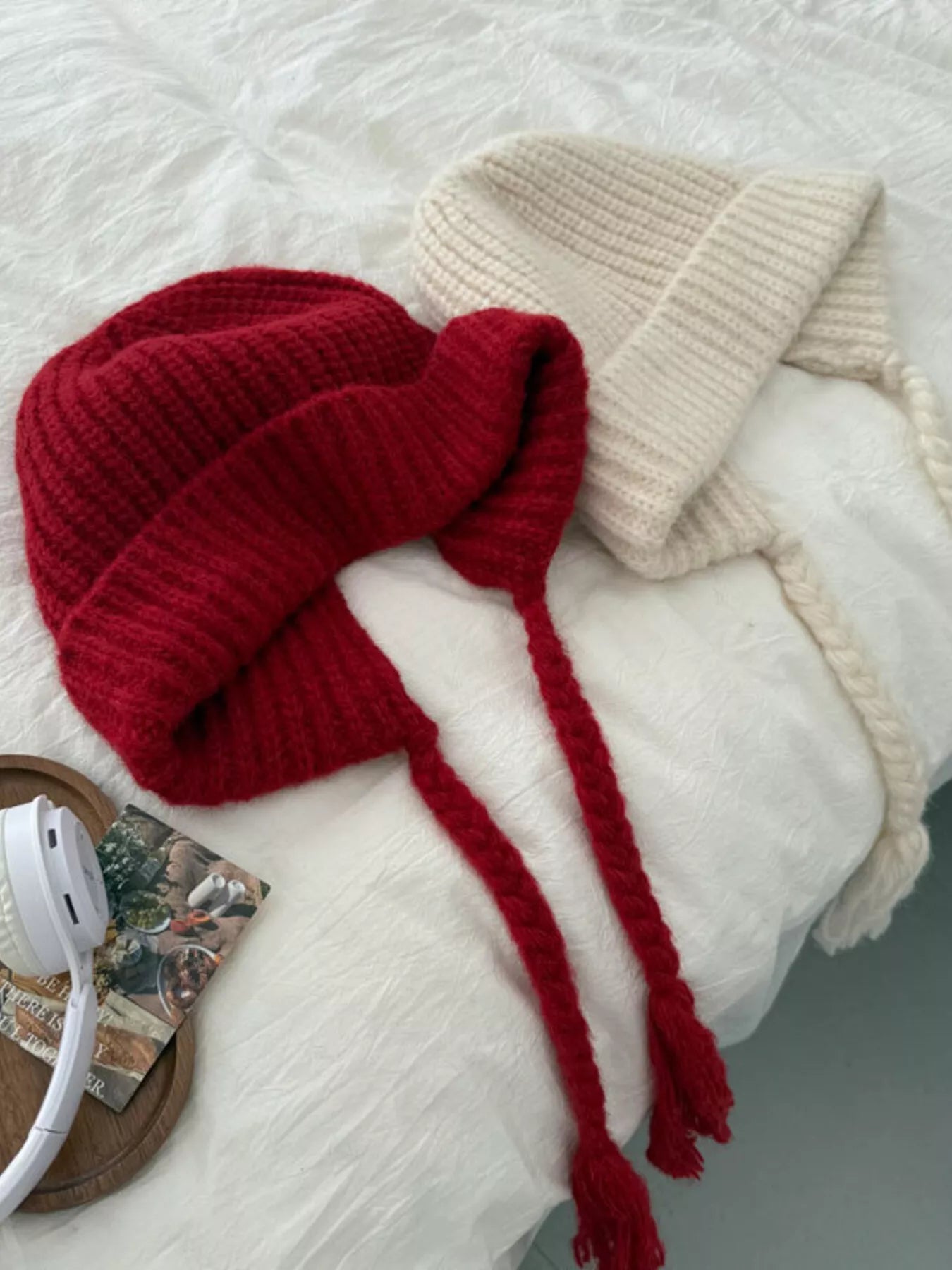 Cozy Knit Braided Beanie Hat