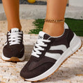 Round Toe Lace Up Sneakers