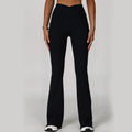 High-Waisted Yoga Flare Pants For Women, Dance Sports Pants, Casual Butt-Lifting Fitness Premium Flared Yoga Pants