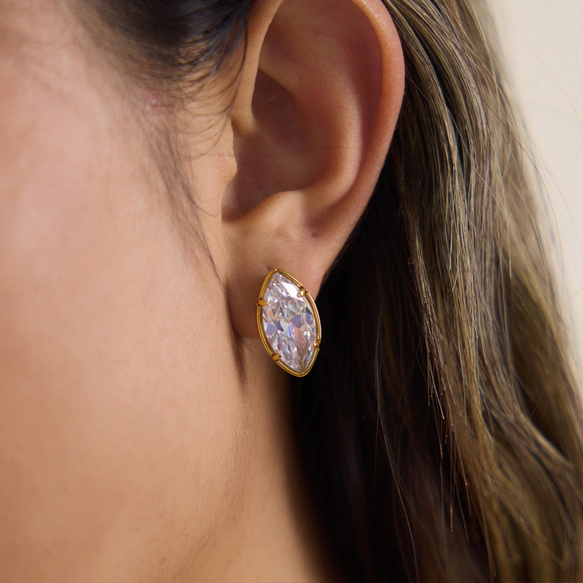 Fancy Cut Zircon Stud Earrings Collection