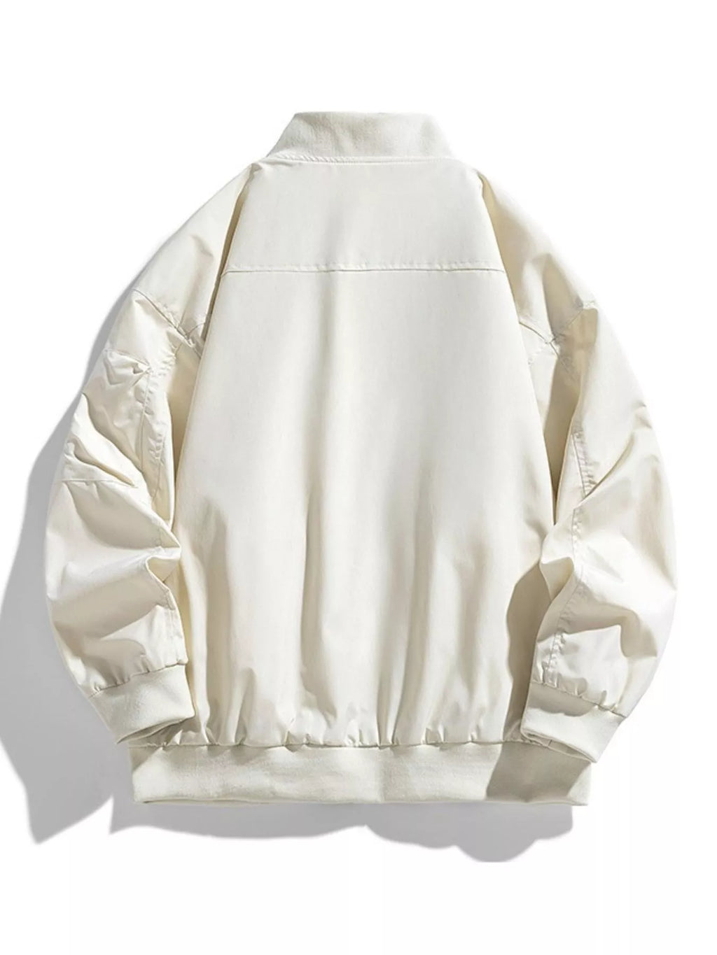 Men's Plus Size Casual Zipper Front Bomber Jacket