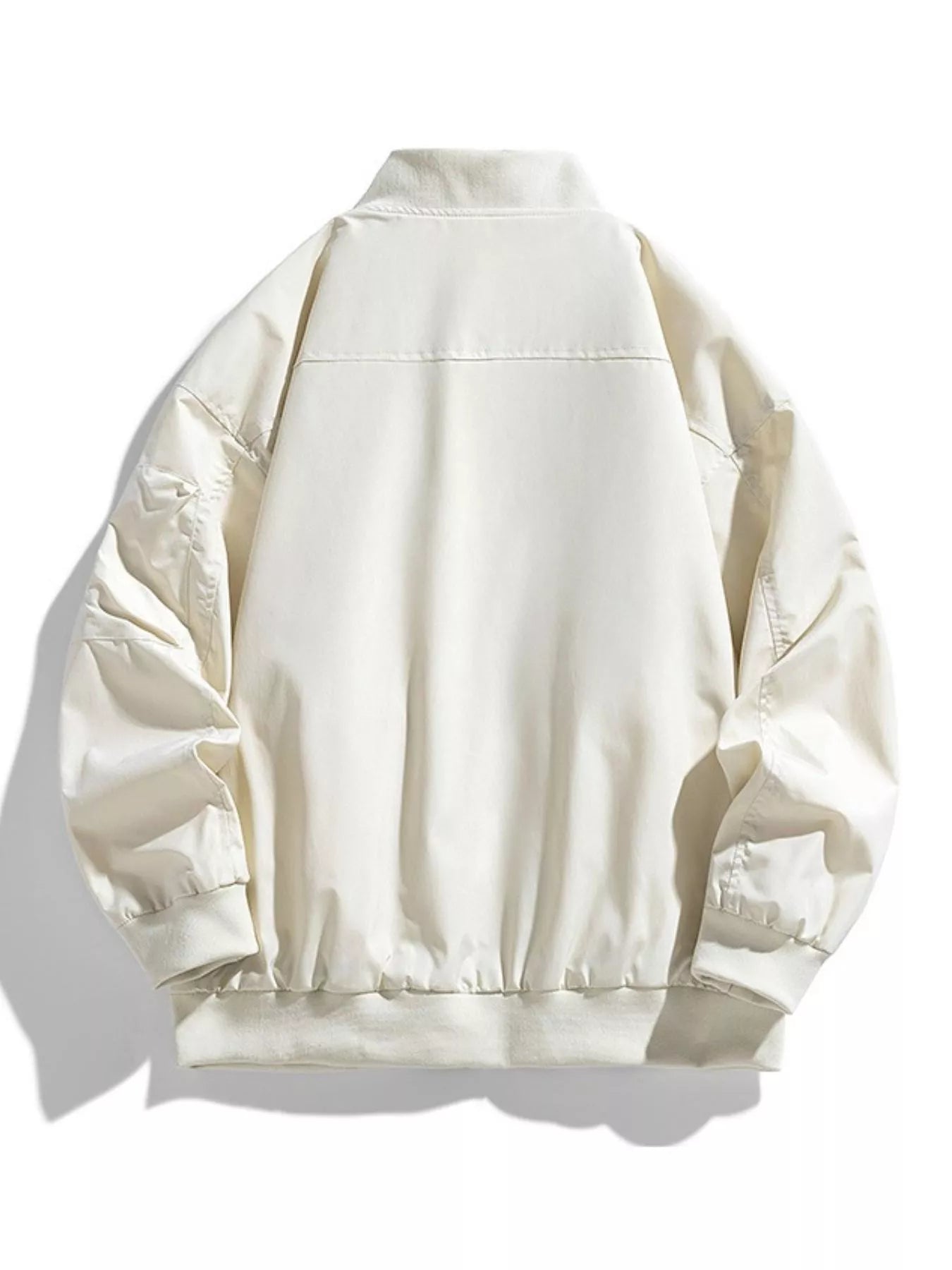 Men's Plus Size Casual Zipper Front Bomber Jacket