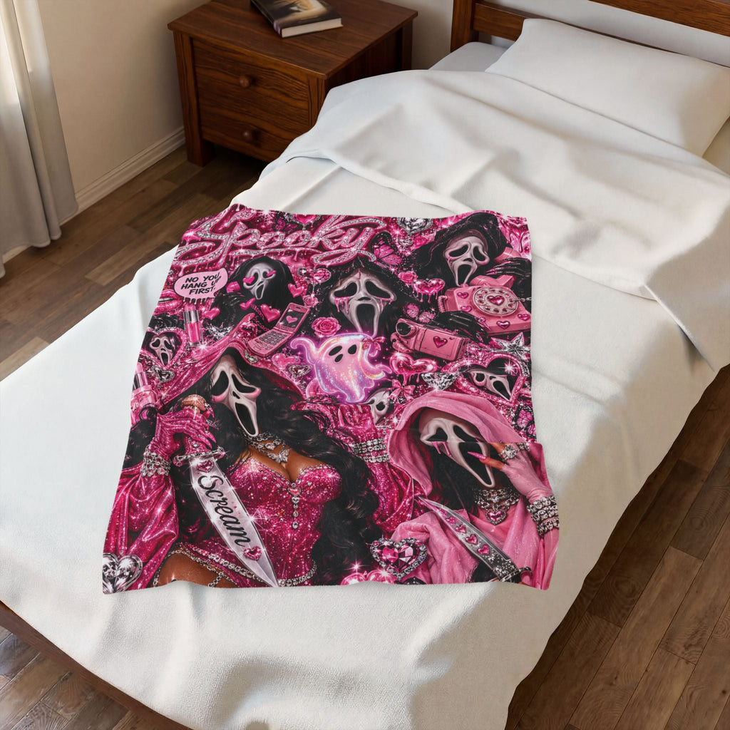 “Spooky” Velveteen Plush Blanket
