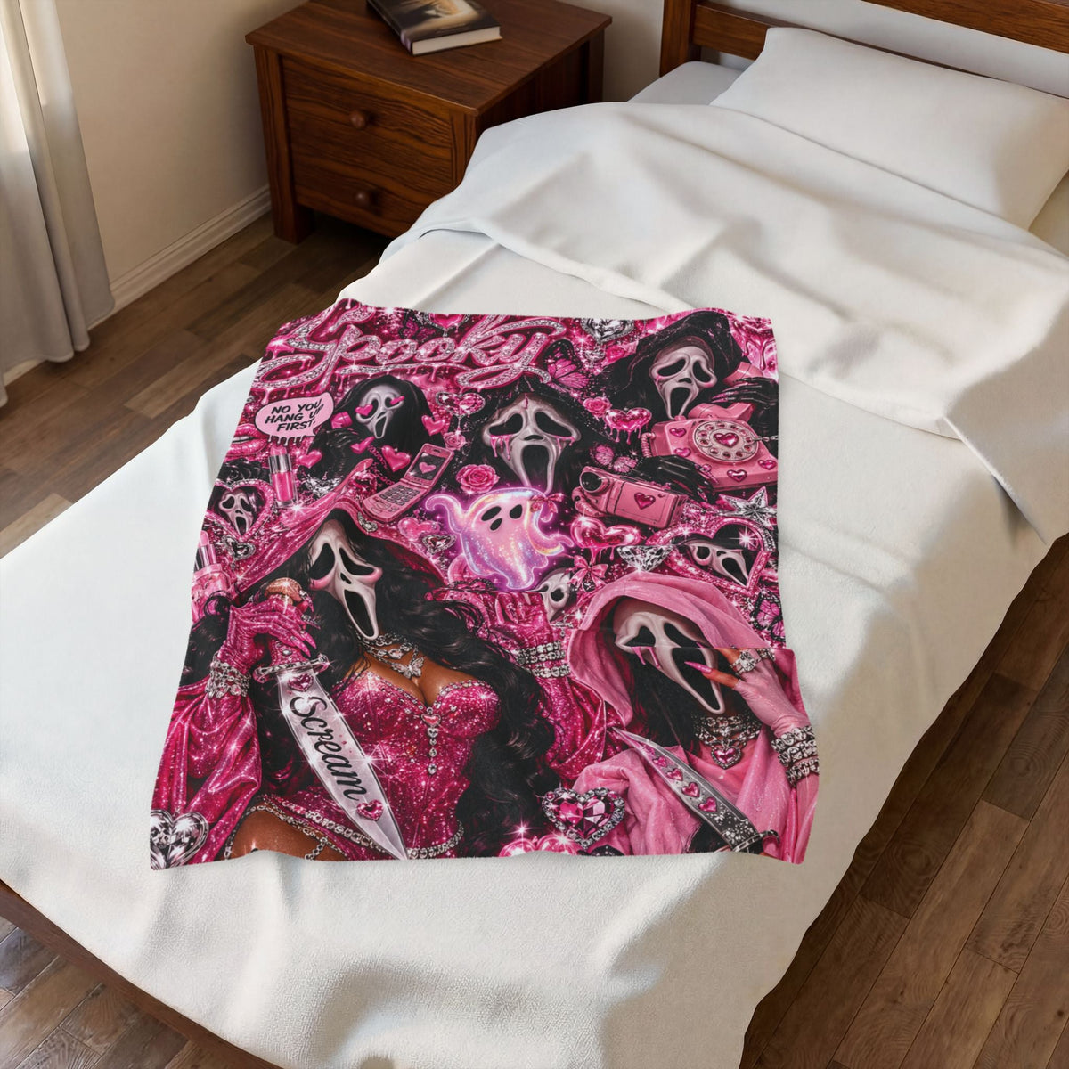 “Spooky” Velveteen Plush Blanket