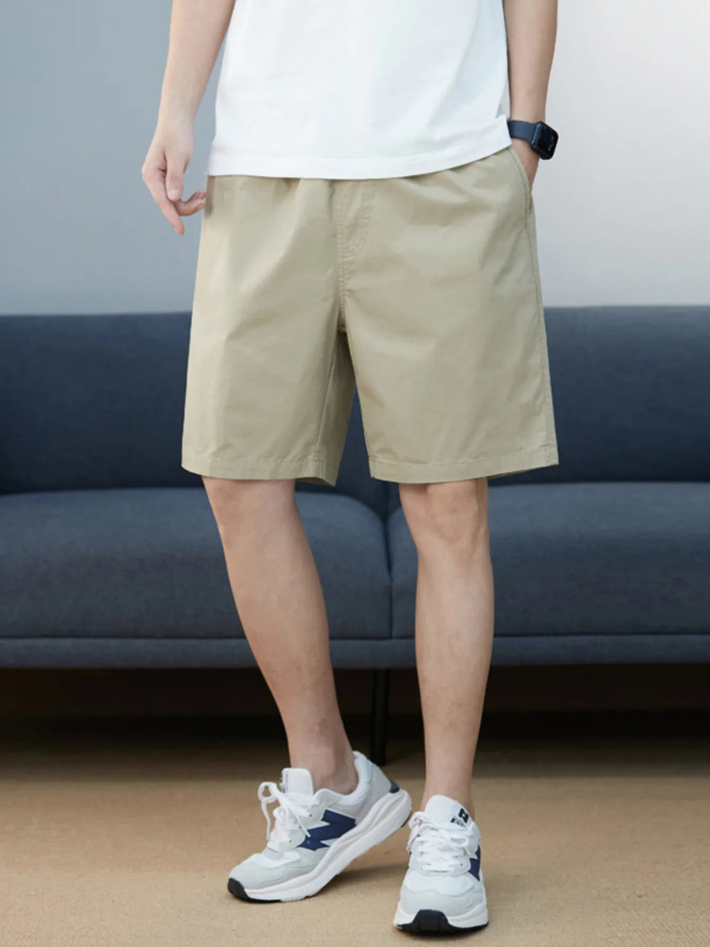 Men's Plus Size Casual Pocketed Shorts