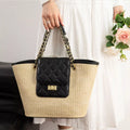 Woven Straw Shoulder Bag