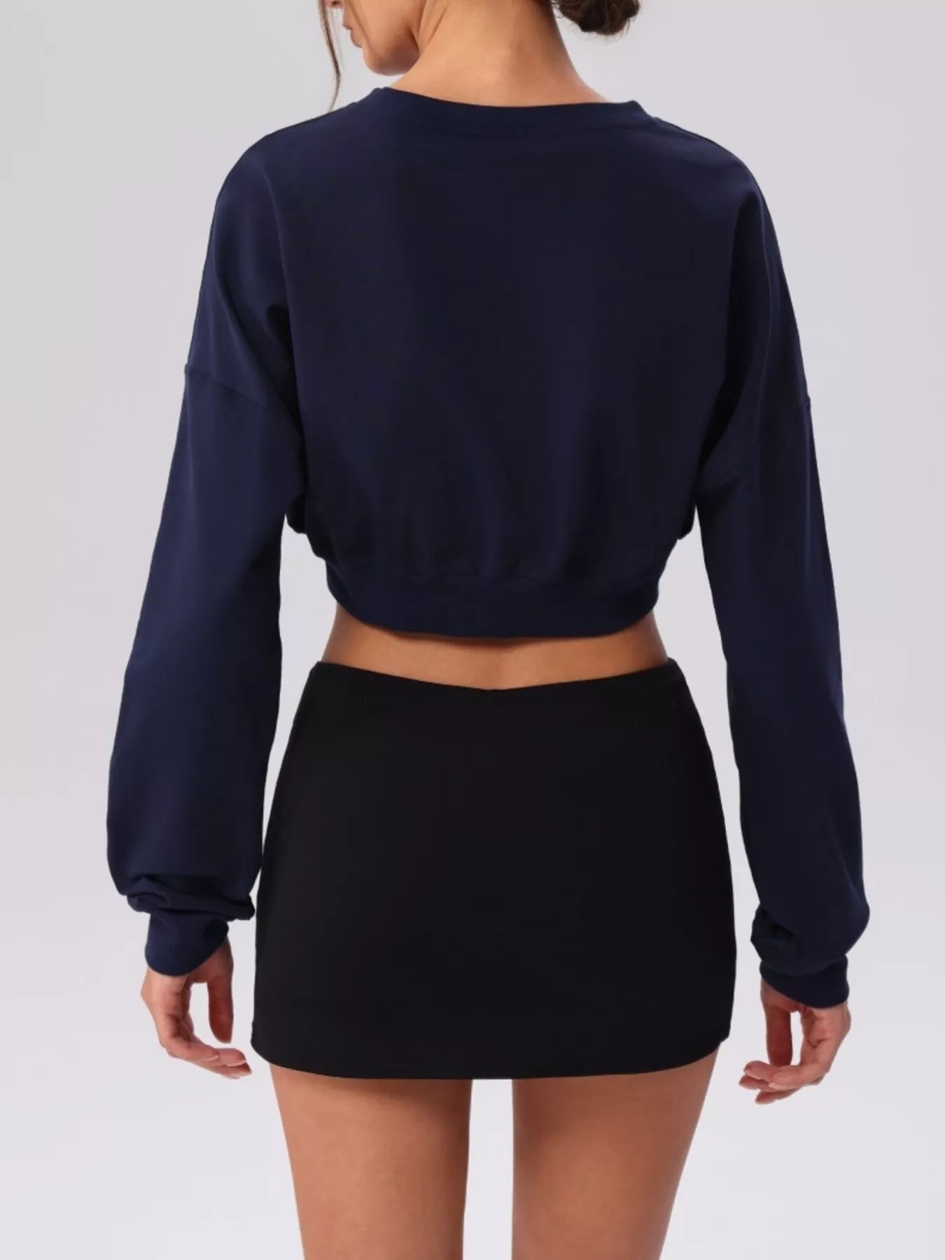 Cropped Button-Down Active Cardigan