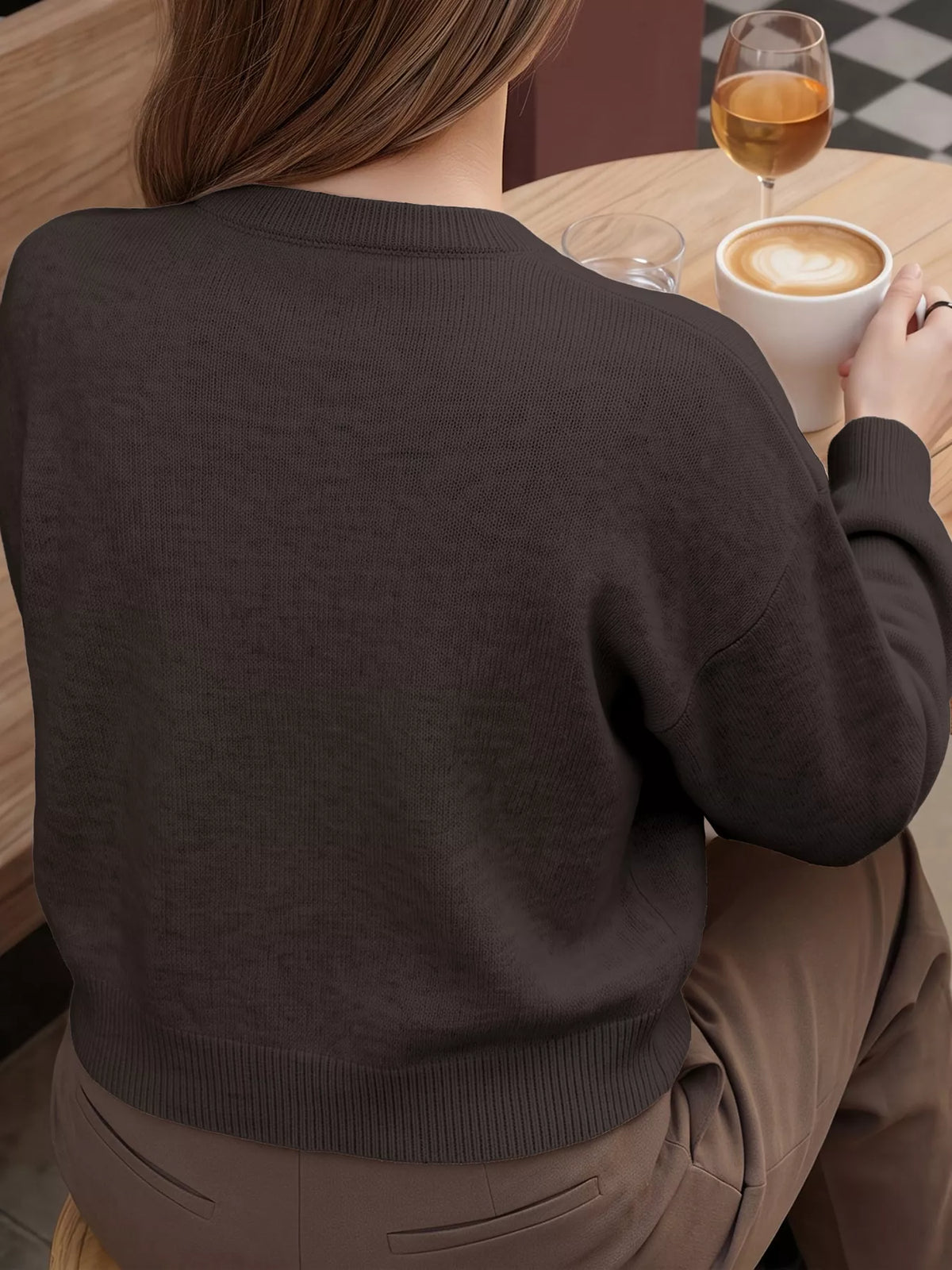 Chinese-Style Button Knit Cardigan