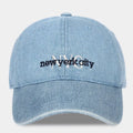 New York City Embroidered Denim Baseball Cap