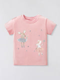 Children's Mouse Ballerina Graphic Round Neck Tee