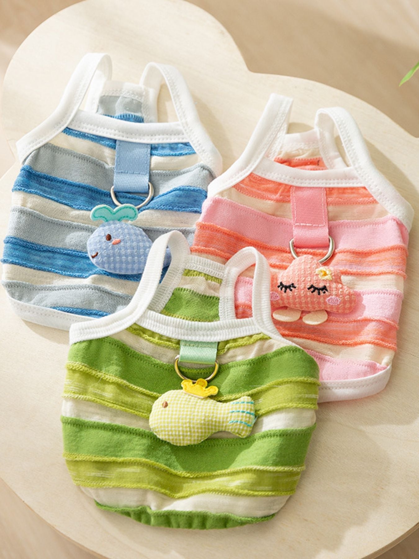 Striped Breathable Pet Top