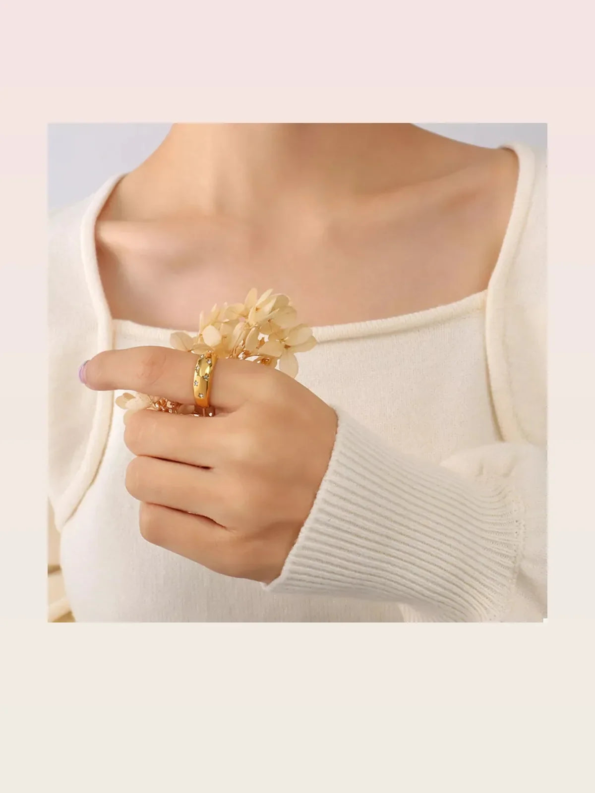 18K Gold-Plated Zircon Star Ring