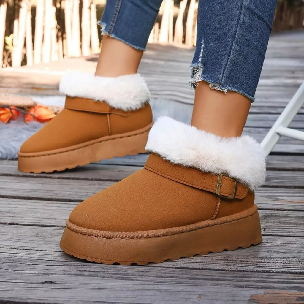 Round Toe Platform Boots