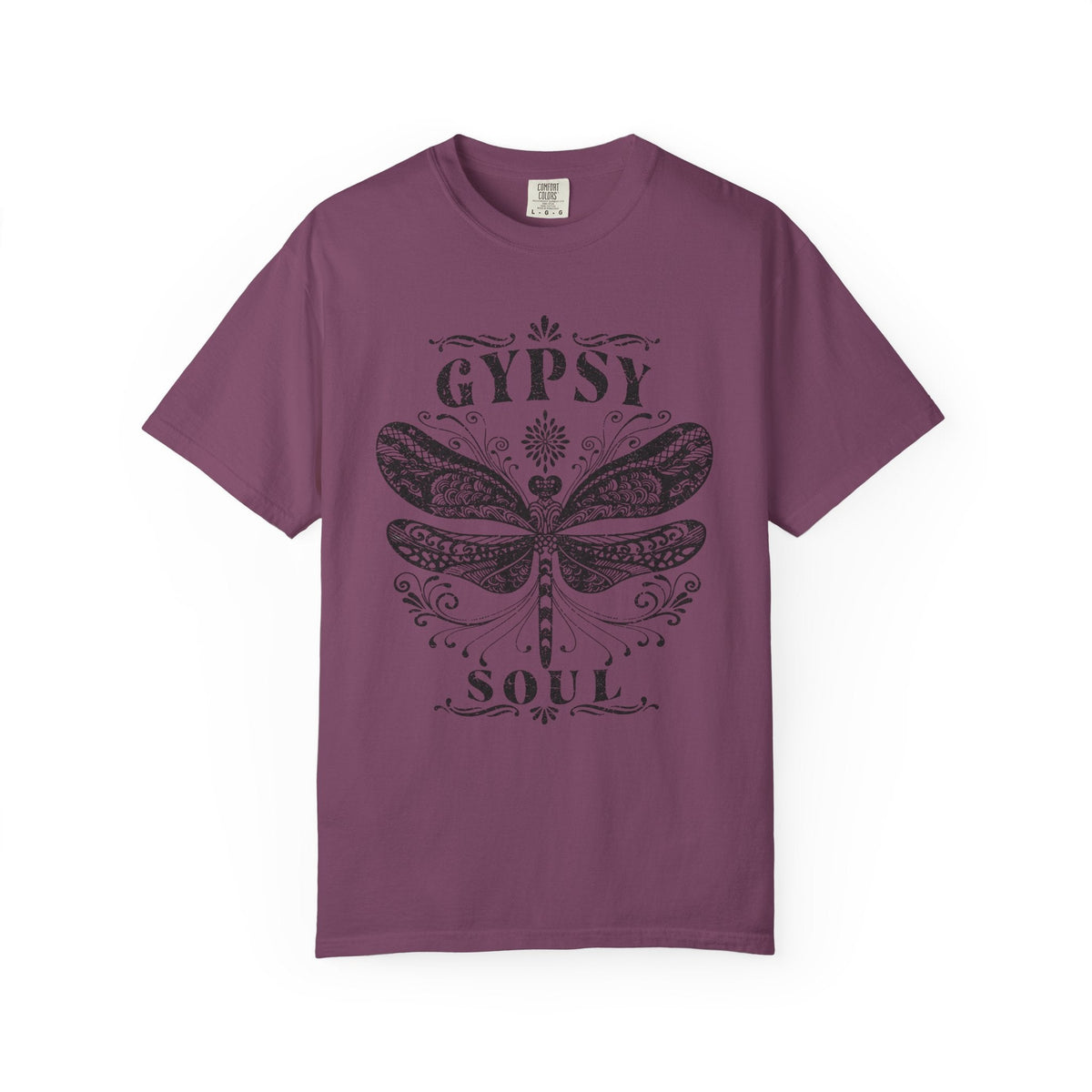 Gypsy Soul Dragonfly T‑Shirt — Boho Vintage Graphic Tee