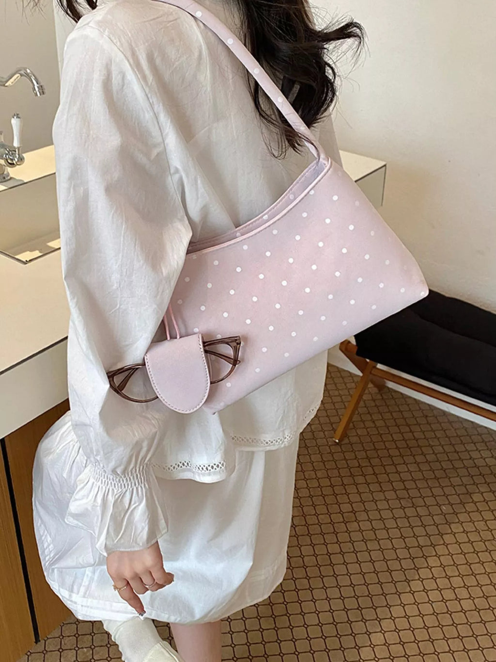 Polka Dot Shoulder Bag