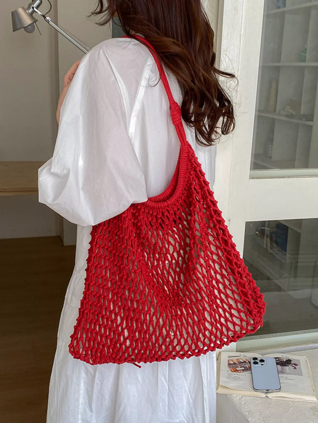 Crochet Knit Shoulder Bag