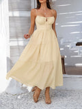 Devine Smocked Tiered Maxi Cami Dress