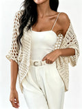 Open Front Crochet Cardigan