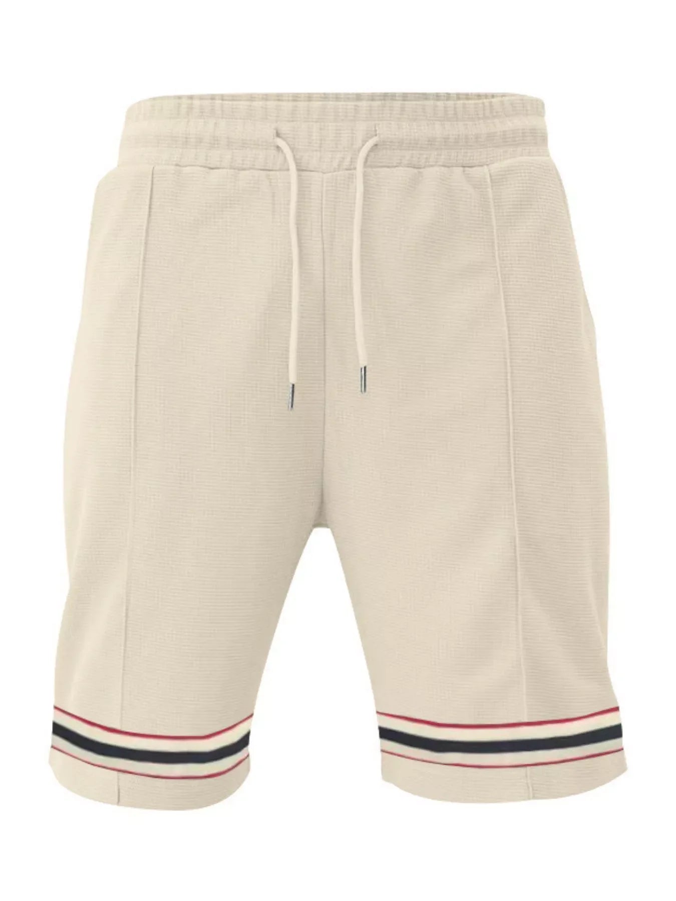 Men's Full Size Textured Knit Drawstring Shorts Plus Size