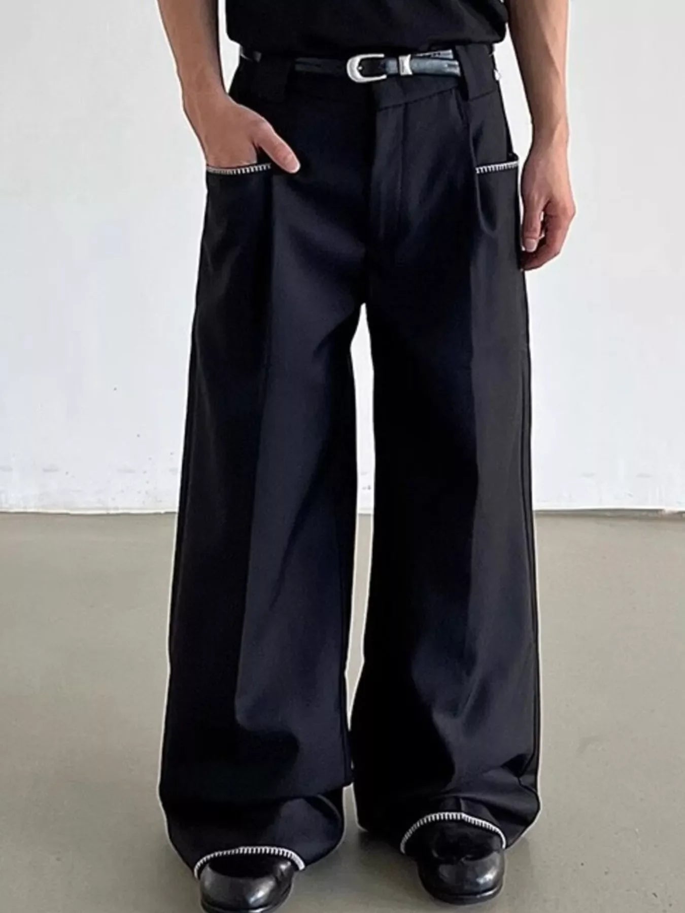 Men's Wide Leg Dress Pants