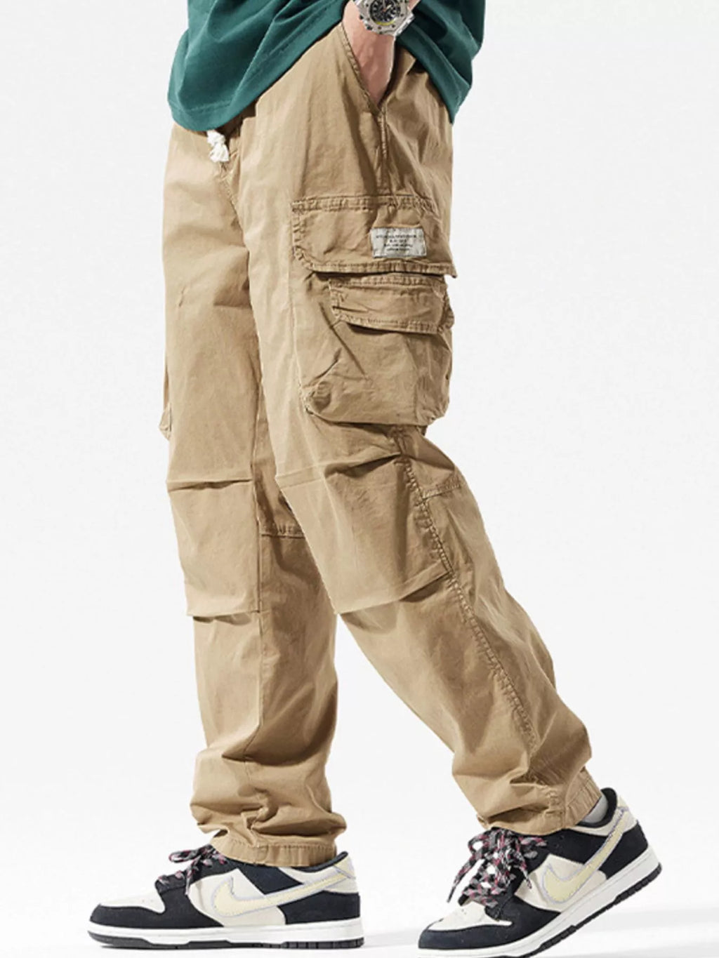 Men's Full Size Relaxed Fit Cargo Pants Plus Size