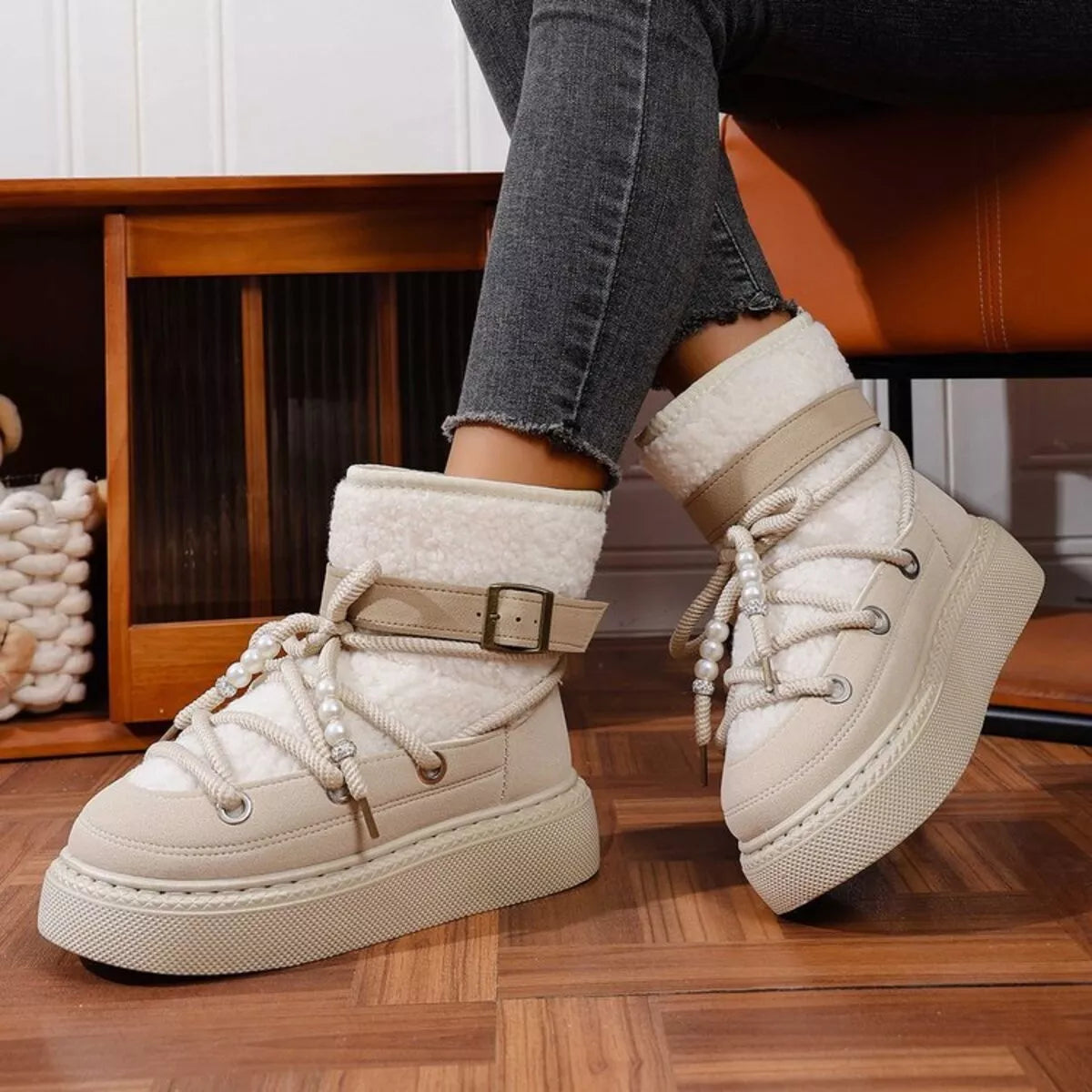 Lace Up Platform Boots