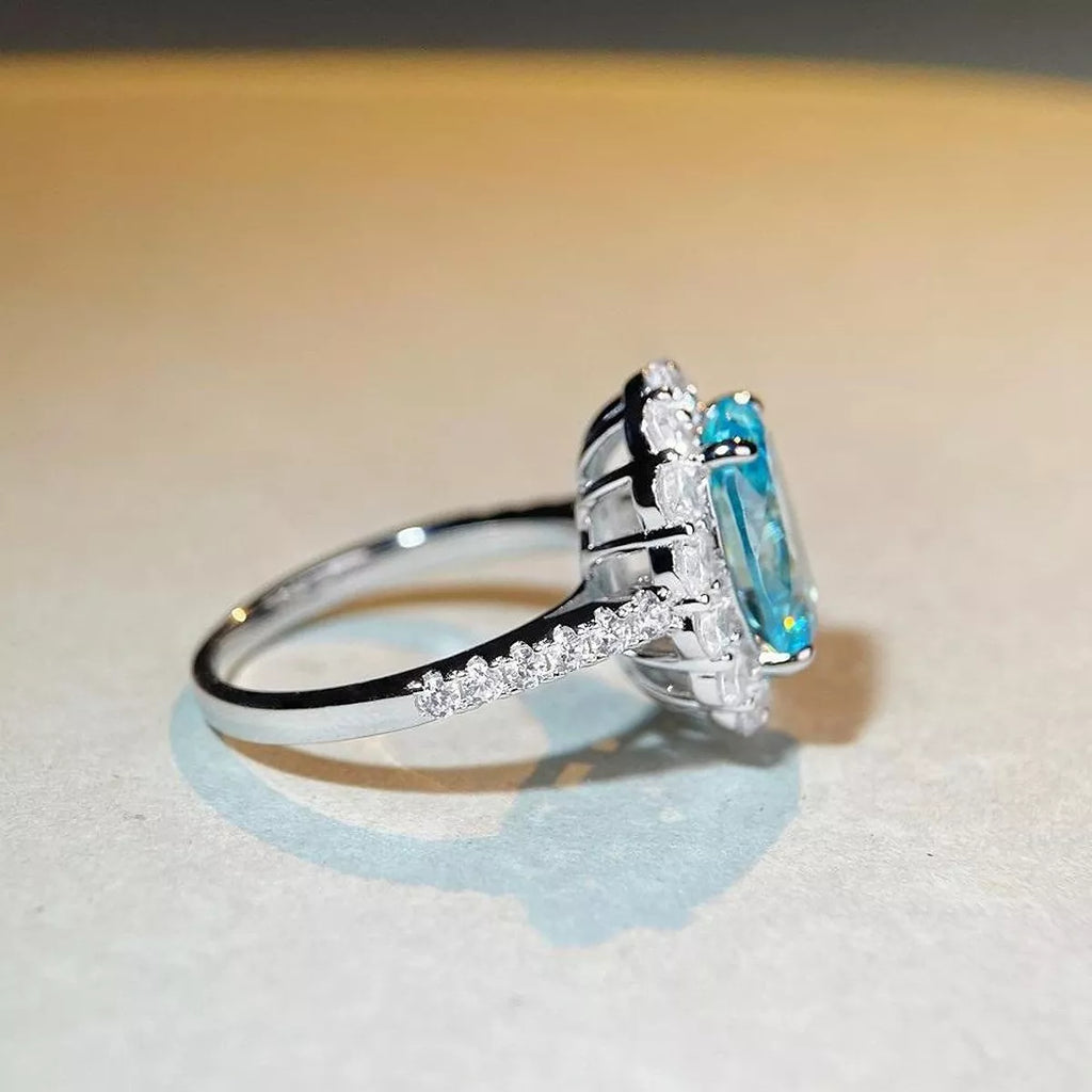 925 Sterling Silver Zircon Ring