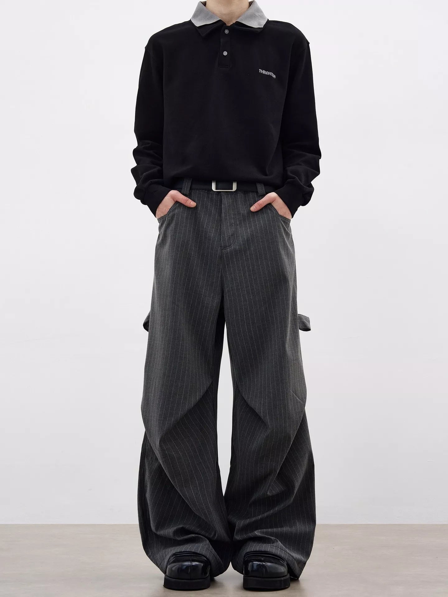Men's Plus Size Wide Leg Pants