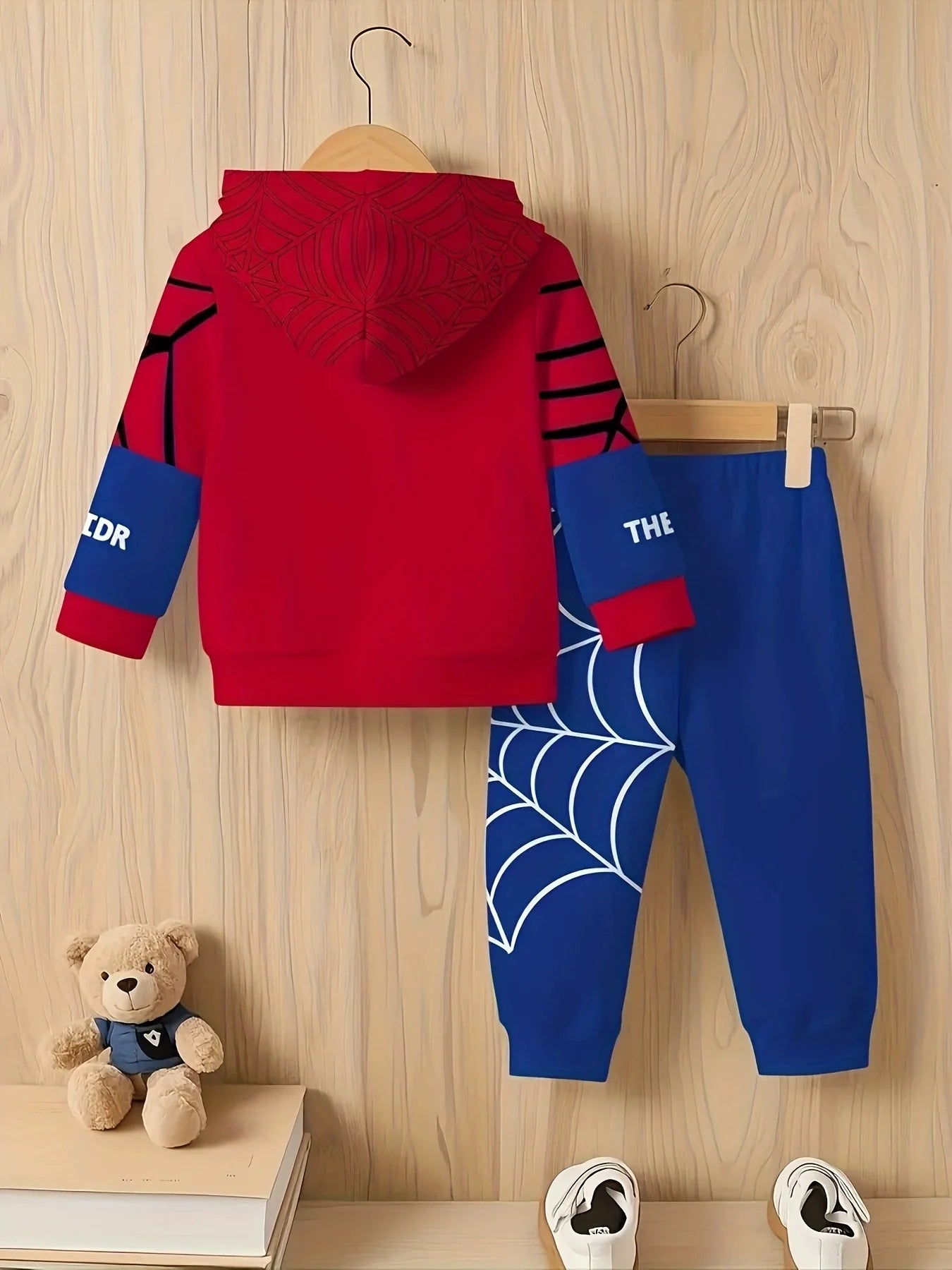 Children's Spider Web Hoodie and Pants Set