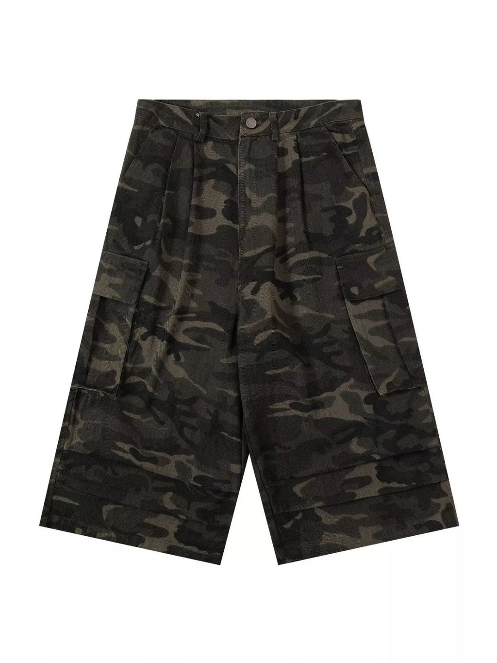 Men's Camouflage Wide-Leg Cargo Capris