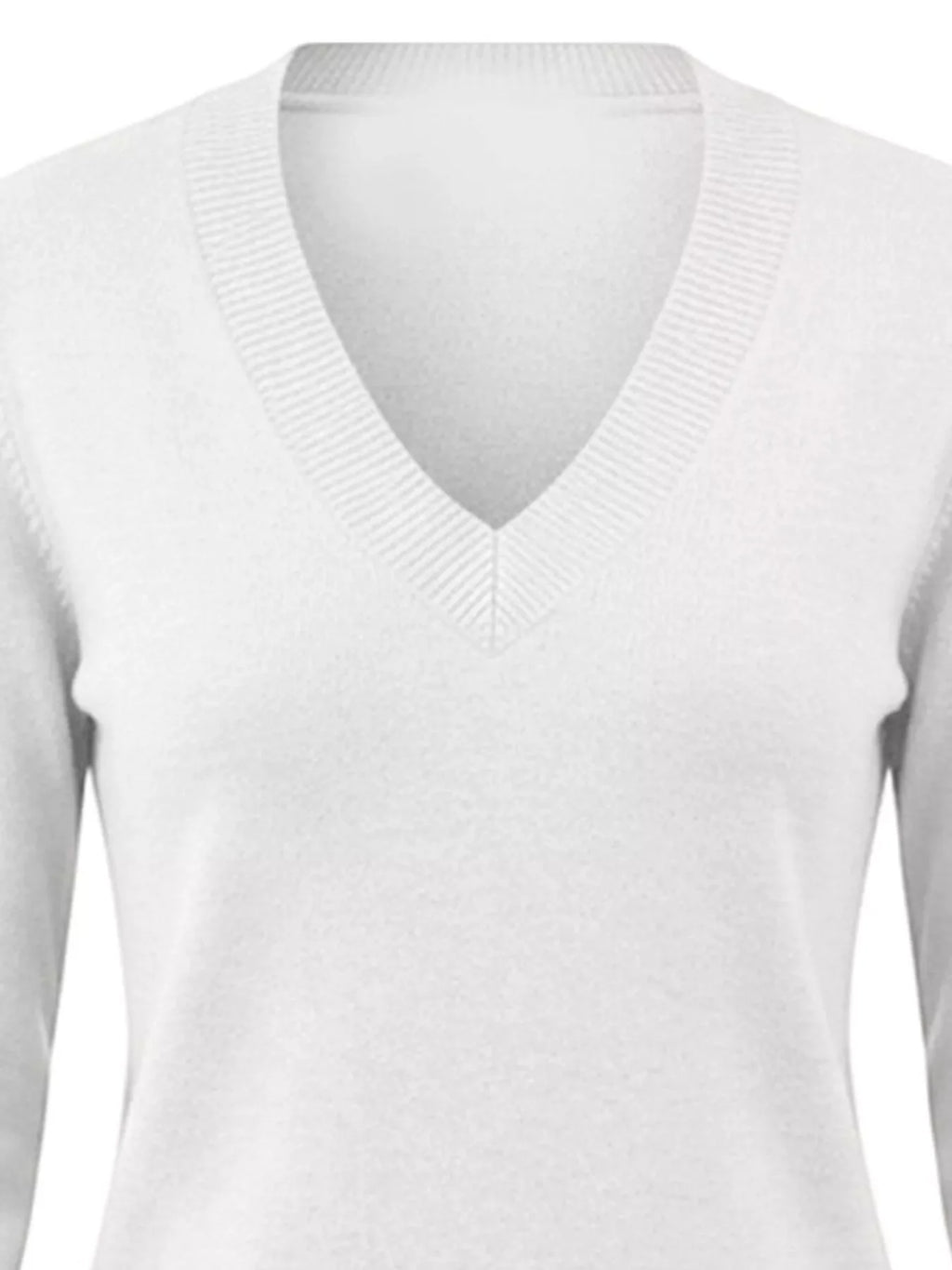 V-Neck Long Sleeve Sweater w
