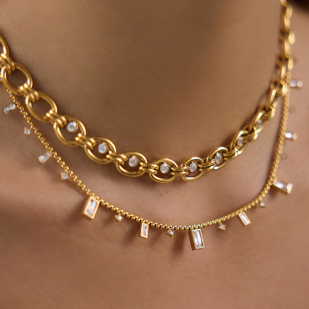 Zircon Chain Jewelry Collection