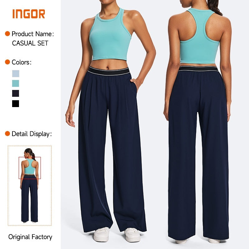 Outdoor Breathable Loose-fitting Figure-flattering Yoga Pants