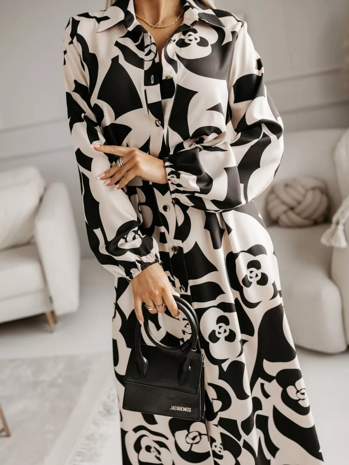 Long Sleeve Maxi Shirt Dress