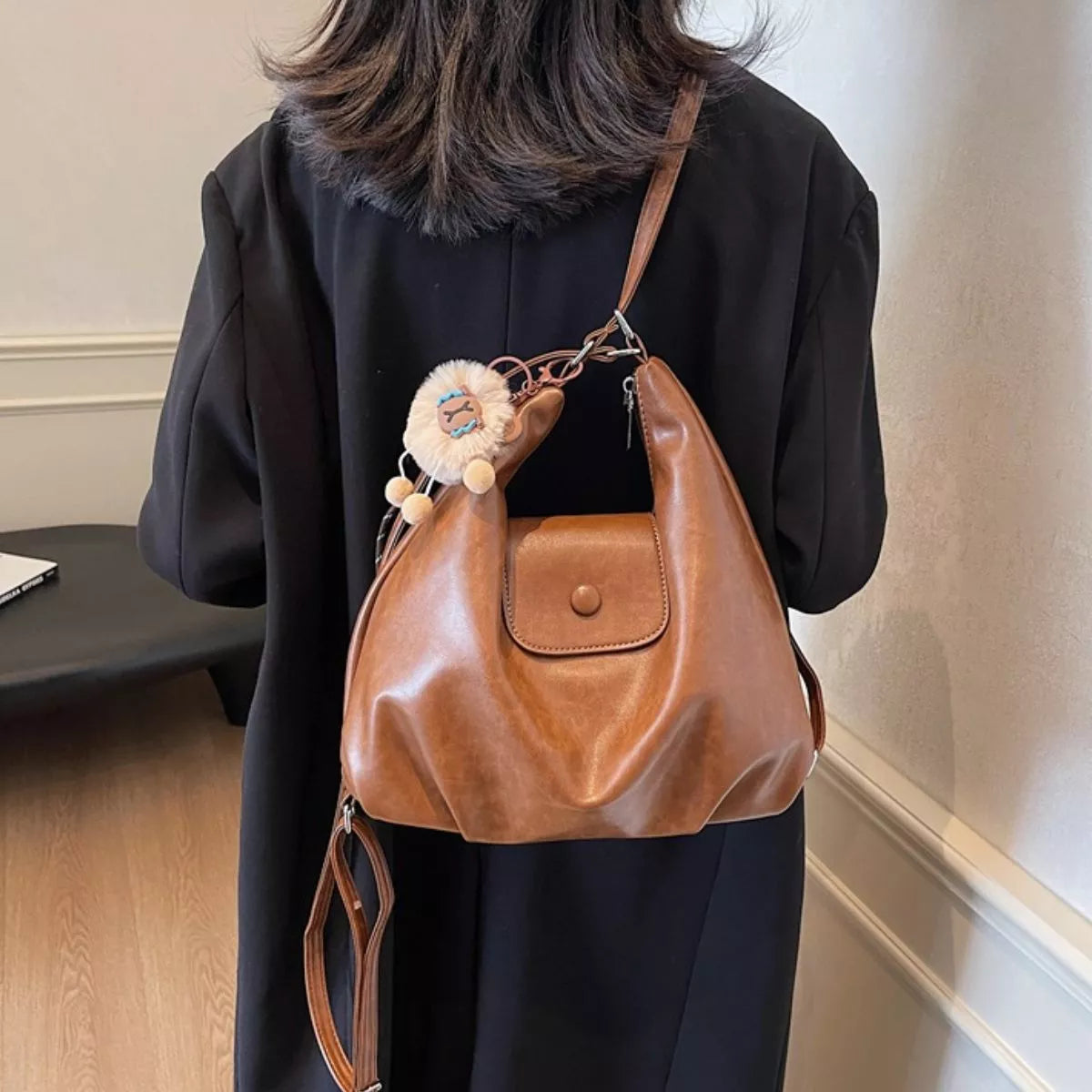 PU Leather Shoulder Bag