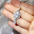 3 Carat 925 Sterling Silver Moissanite Pendant Necklace