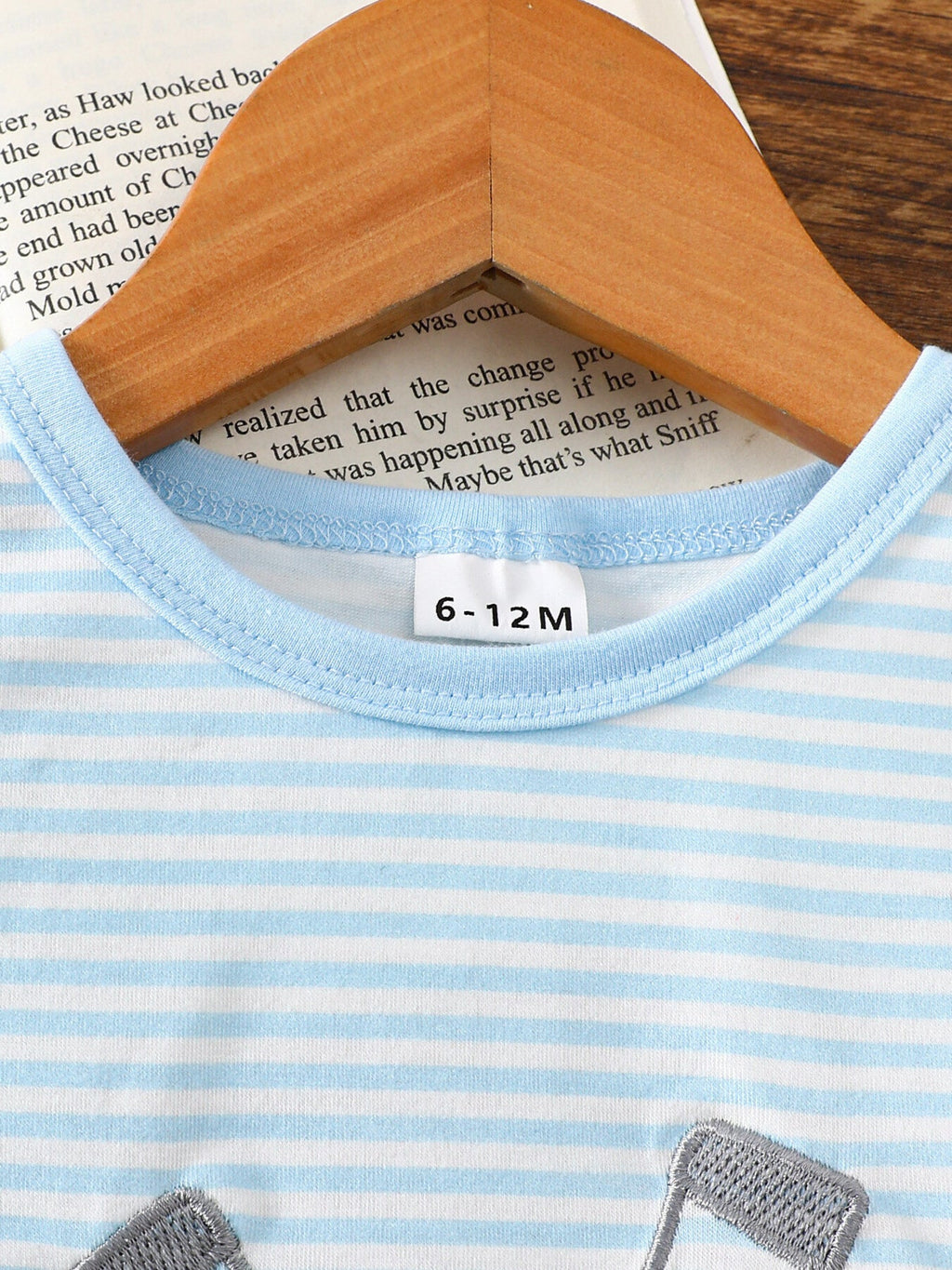 Children's Golf Embroidered Striped Tee and Shorts Set