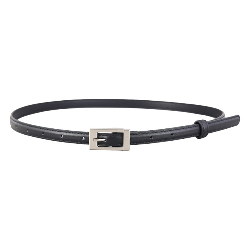 Metal Buckle Leather Belt