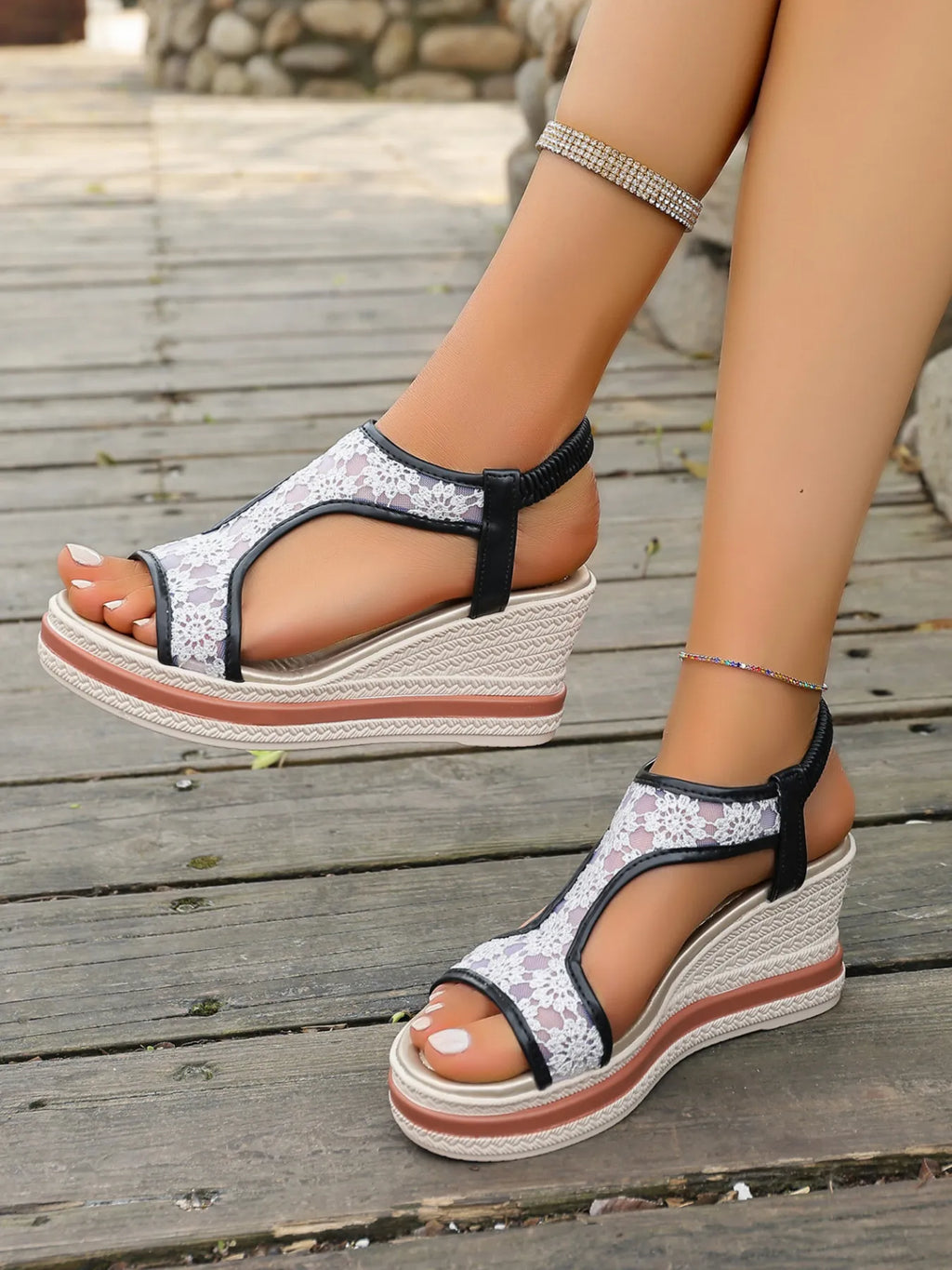 Platform Wedge Open Toe Sandals